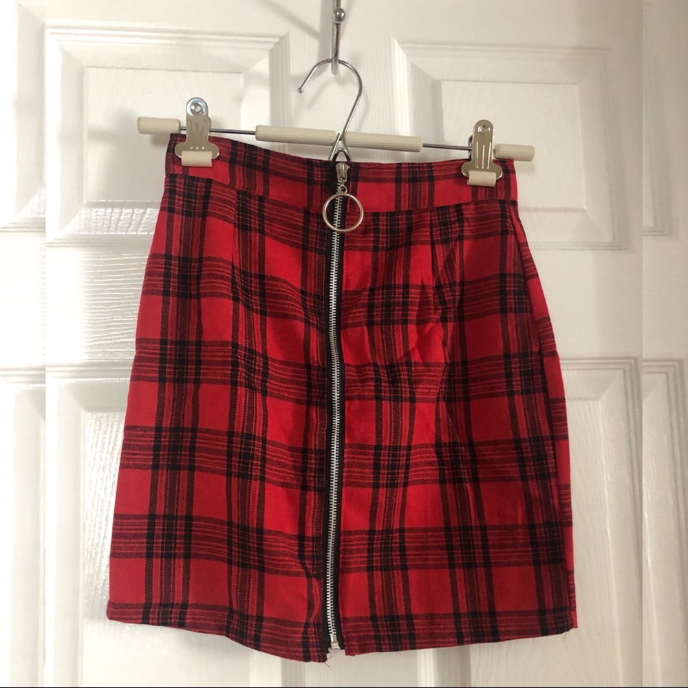 Plaid Mini Skirt